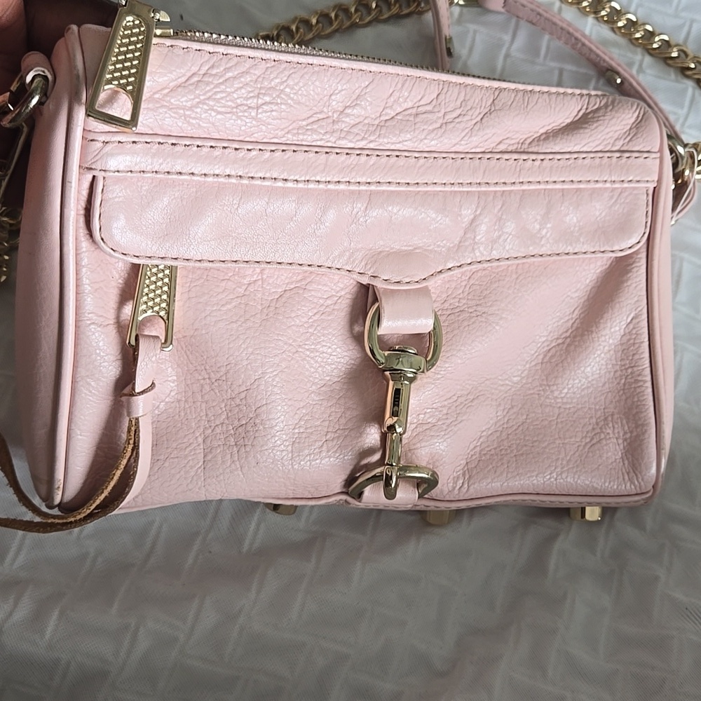 Rebecca Minkoff Pink Leather Crossbody Bag - Picture 2 of 12